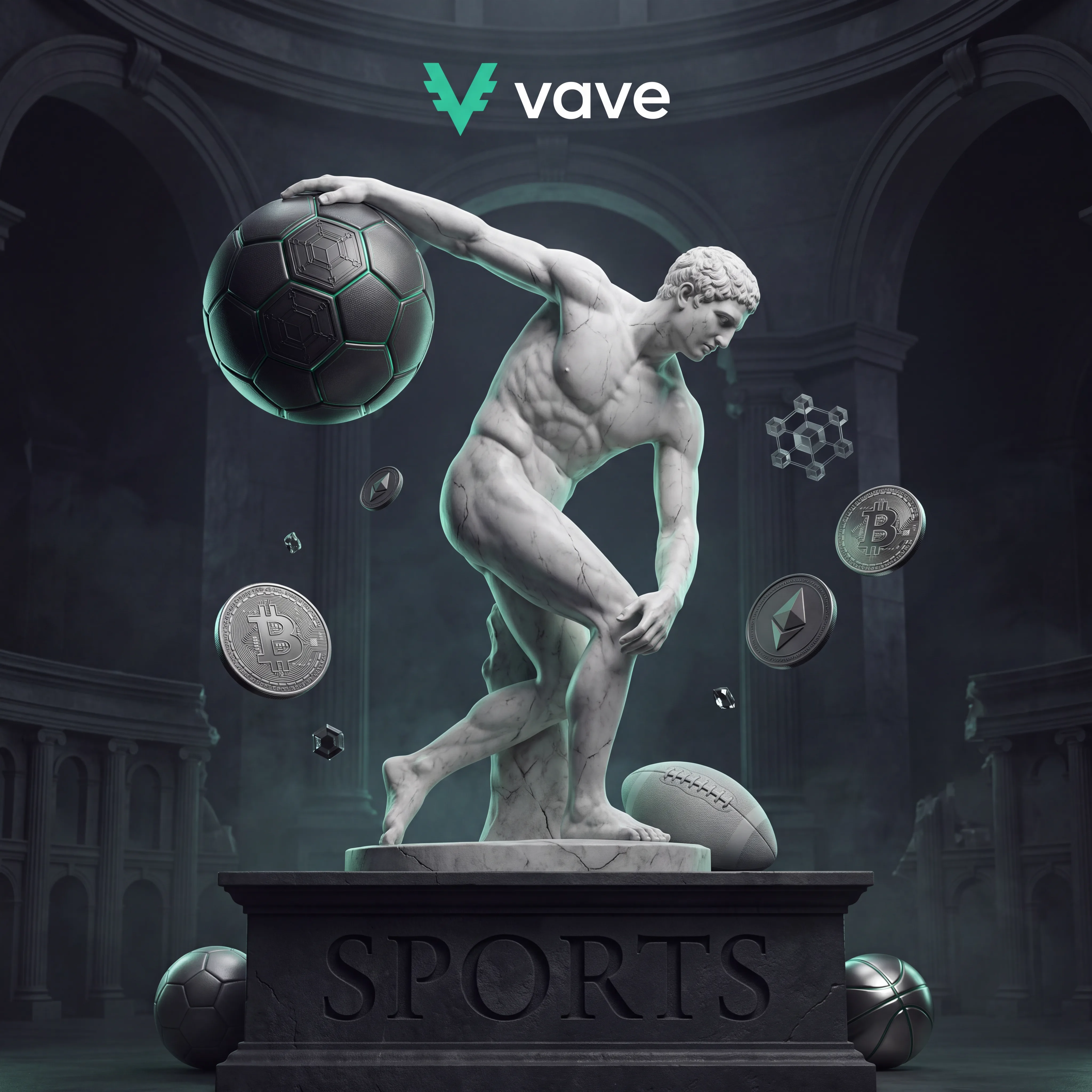 Μαρμάρινος αθλητής για το sportsbook του Vave